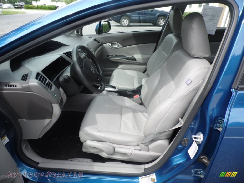 2012 Civic EX Sedan - Dyno Blue Pearl / Stone photo #29