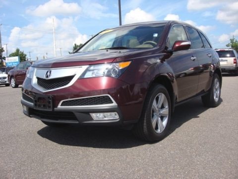  Acura   Sale on Dark Cherry Pearl Acura Mdx Technology For Sale   Autos Of Asia