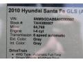 Hyundai Santa Fe GLS 4WD Harbor Gray Metallic photo #38