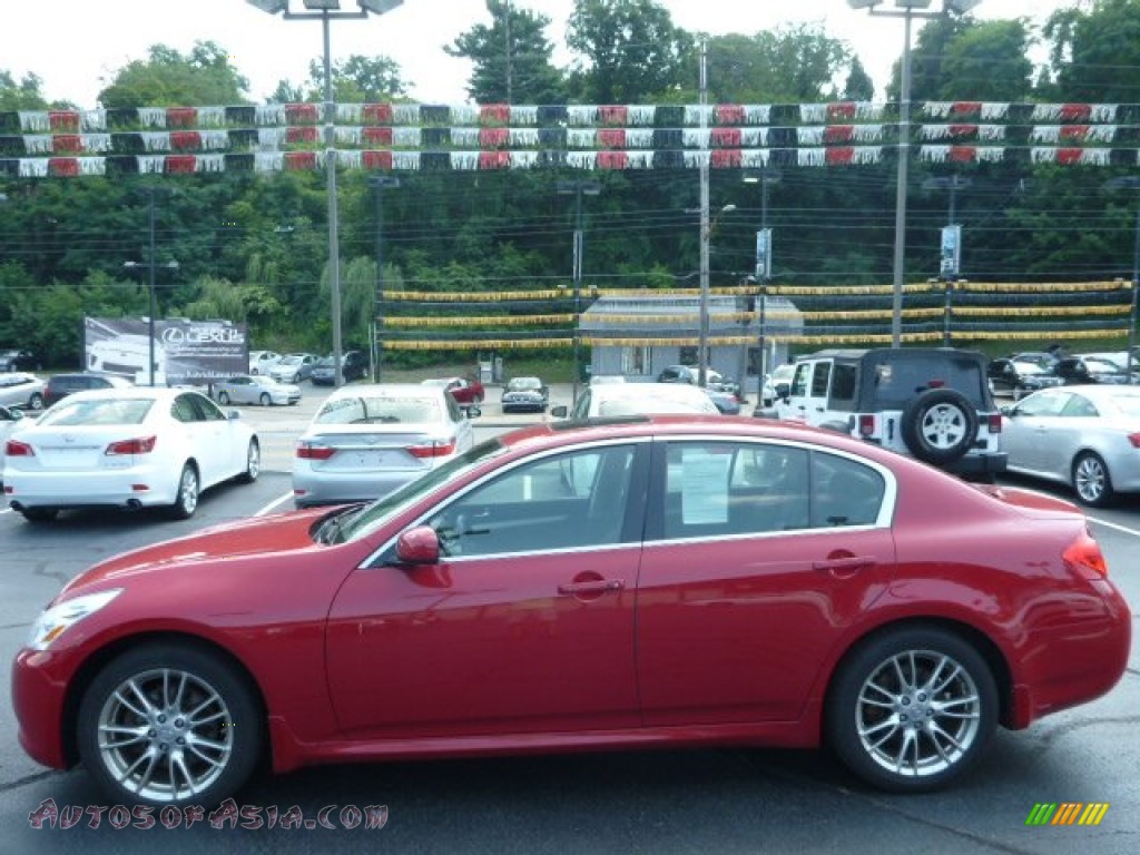 2008 G 35 x Sedan - Garnet Ember Red / Graphite photo #1
