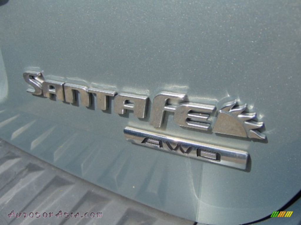 2009 Santa Fe SE 4WD - Platinum Sage / Gray photo #9
