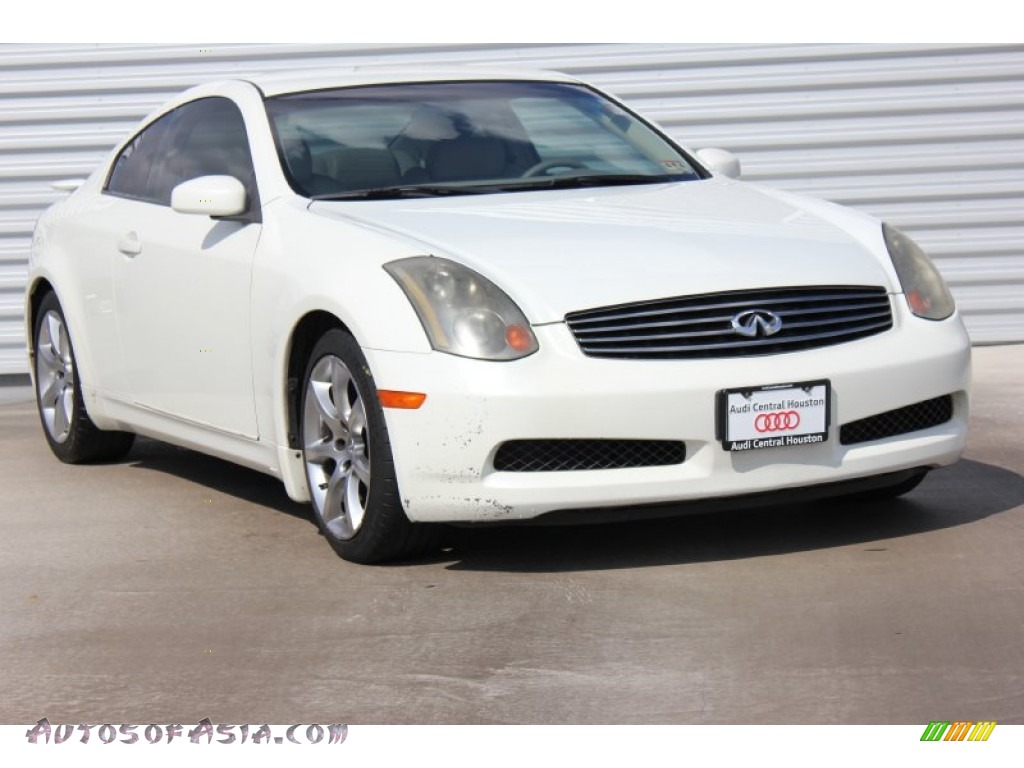 Ivory White Pearl / Beige Infiniti G 35 Coupe