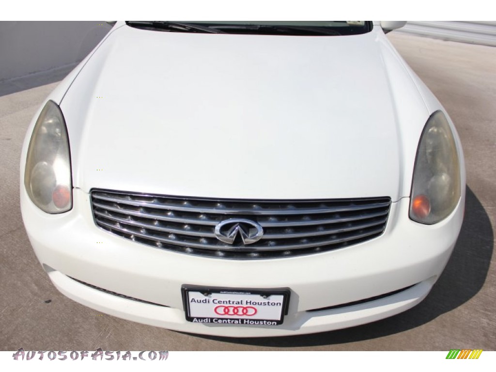 2004 G 35 Coupe - Ivory White Pearl / Beige photo #2