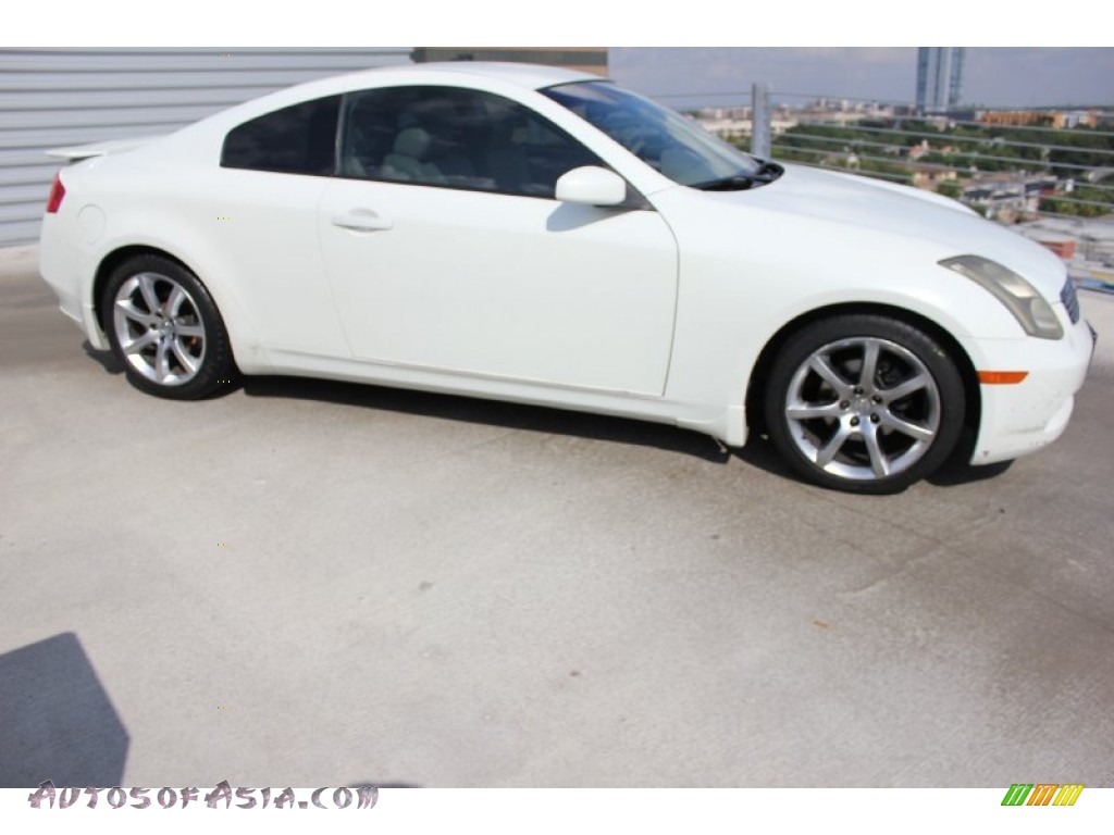 2004 G 35 Coupe - Ivory White Pearl / Beige photo #9