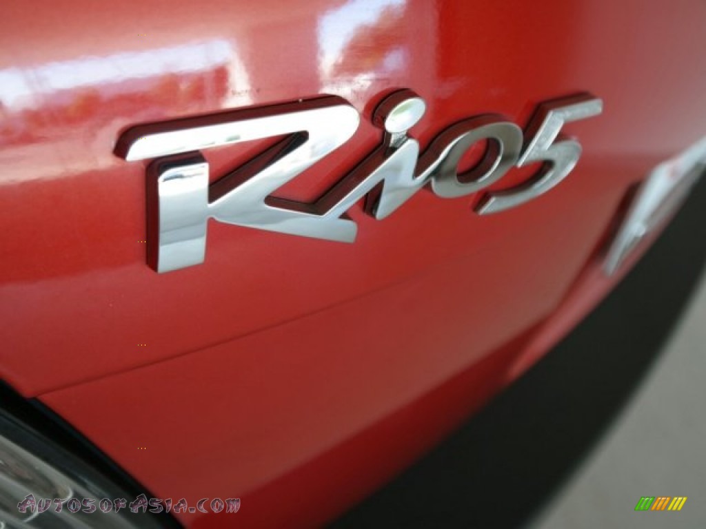 2008 Rio Rio5 SX Hatchback - Tropical Red / Gray photo #13