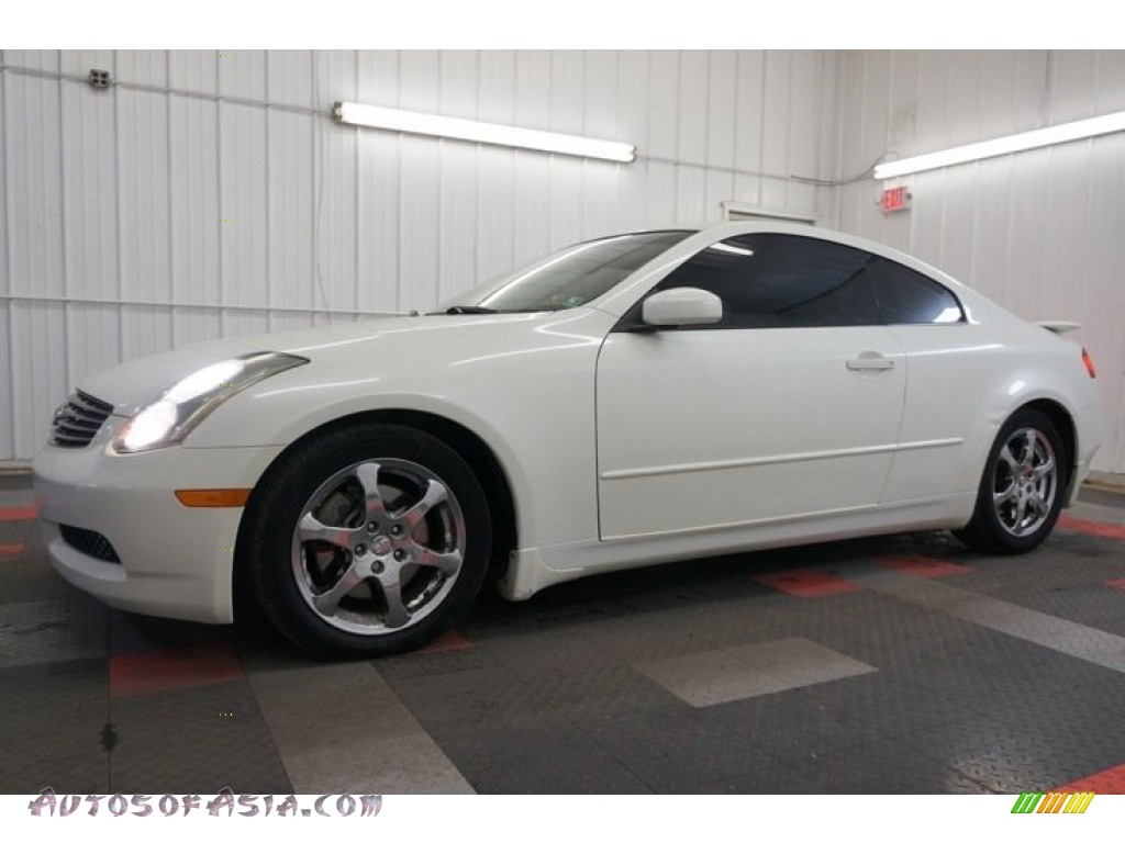 2005 G 35 Coupe - Ivory Pearl / Wheat photo #2