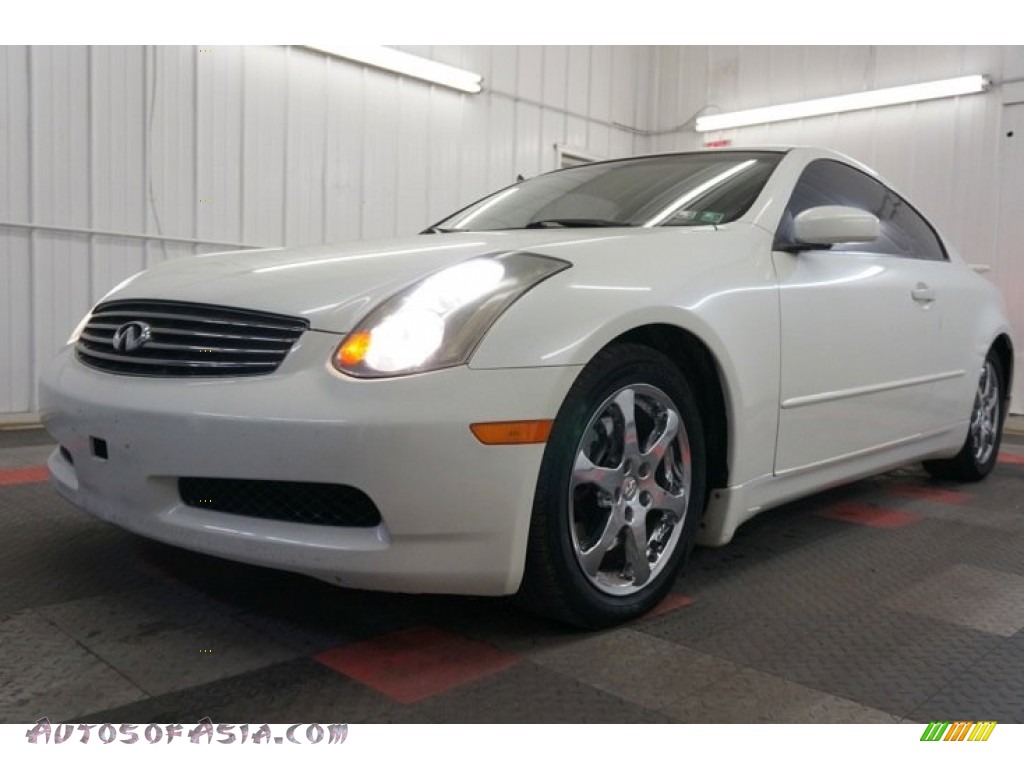 2005 G 35 Coupe - Ivory Pearl / Wheat photo #3