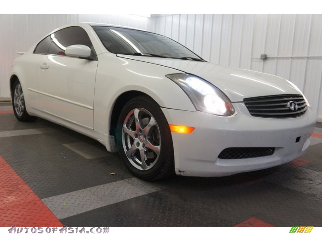 2005 G 35 Coupe - Ivory Pearl / Wheat photo #5