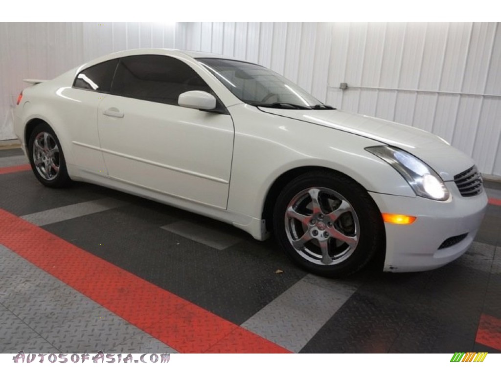2005 G 35 Coupe - Ivory Pearl / Wheat photo #6