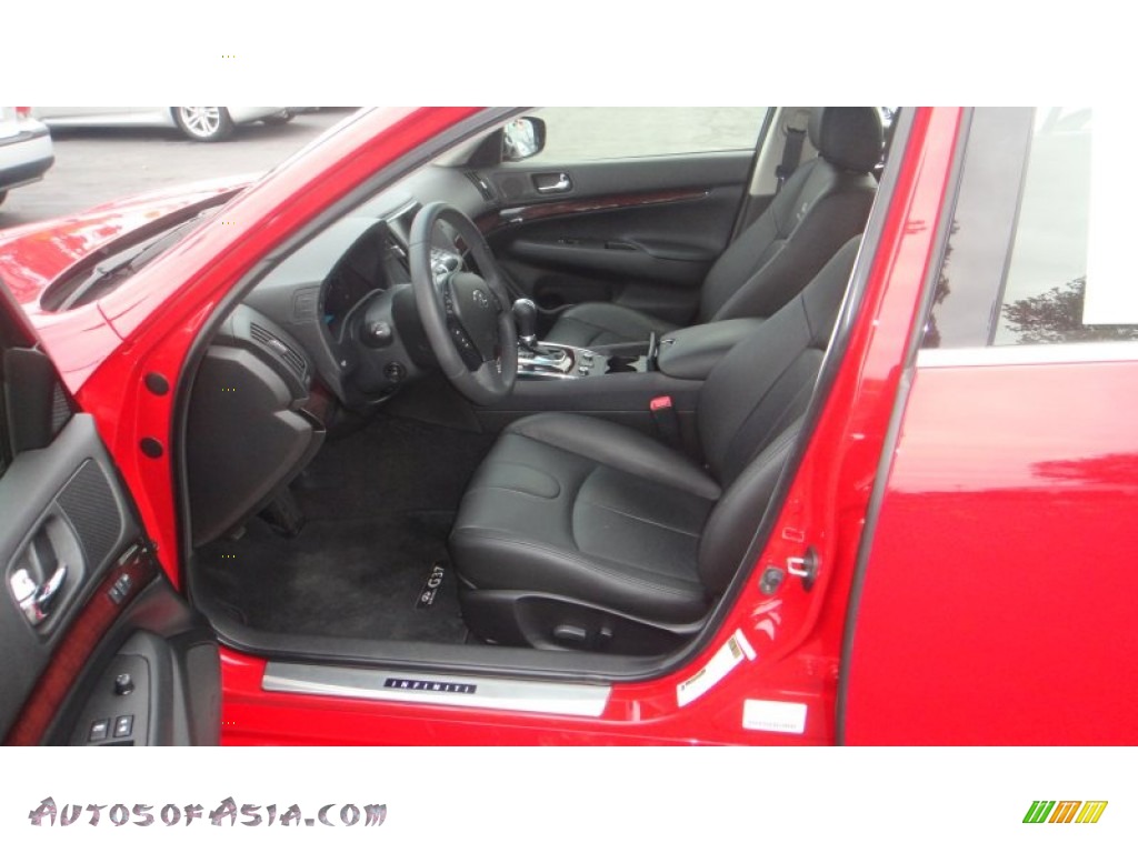 2012 G 37 x AWD Sedan - Vibrant Red / Graphite photo #9